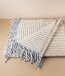 Finnish 100% Wool 'Havas' Blanket, Coffee Dyed Orange
