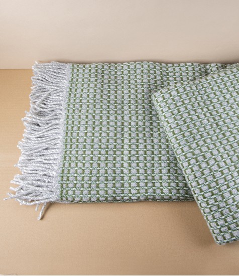 Finnish 100% Wool 'Havas' Blanket, Olive