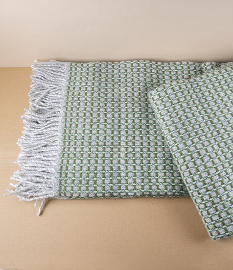 Finnish 100% Wool 'Havas' Blanket, Olive