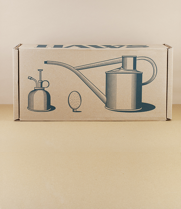 Haws Indoor Watering Set, Green & Brass