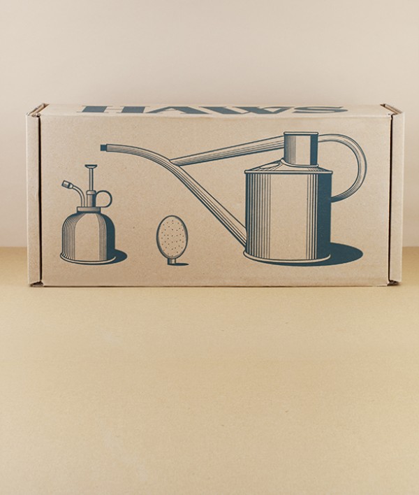 Haws Indoor Watering Set, Green & Brass