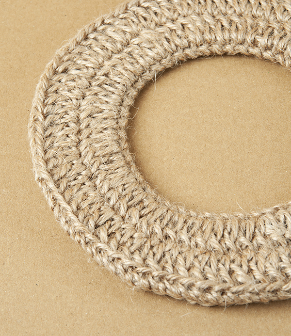 Japanese Crocheted Ring Trivet, Hemp
