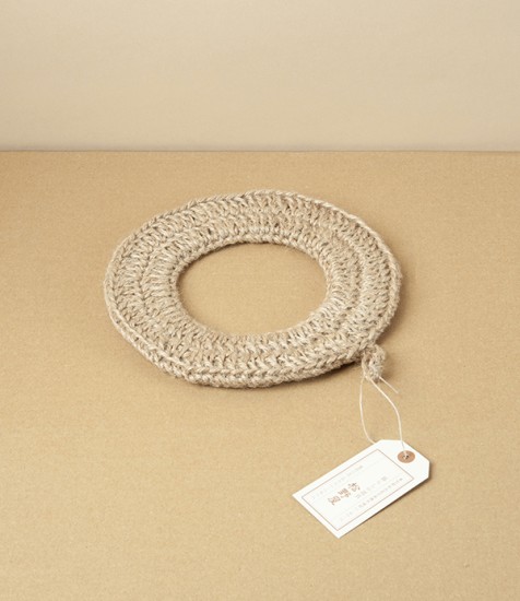 Japanese Crocheted Ring Trivet, Hemp