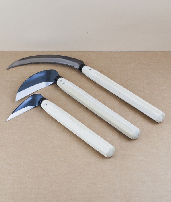 Harvesting sickle, hexagonal handle