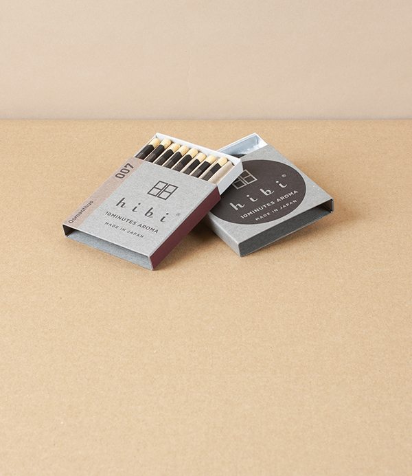 Hibi Incense Matches, Osmanthus & Olive