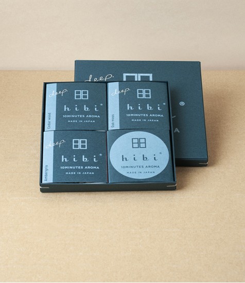 Hibi Incense Japanese Fragrances Selection Box, Deep