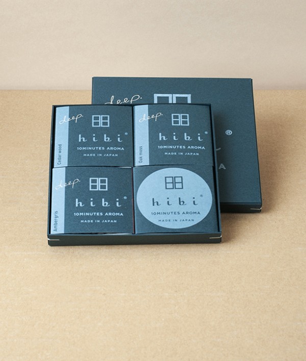 Hibi Incense Japanese Fragrances Selection Box, Deep