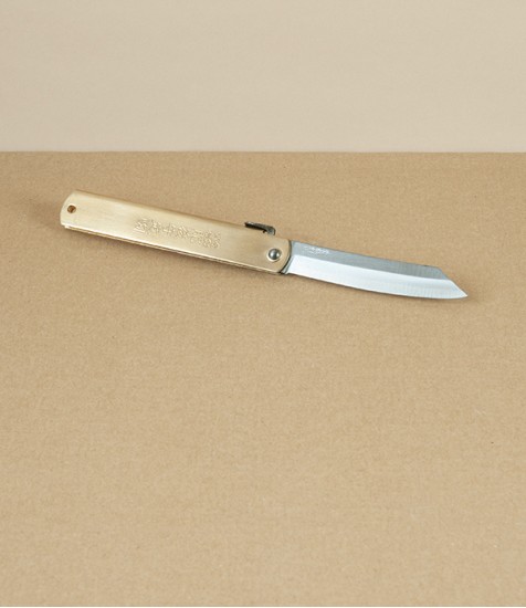 Aogami steel Higonokami Folding Knife, Large