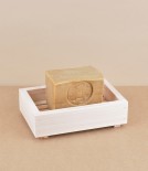 Hinoki cypress wooden soap dish