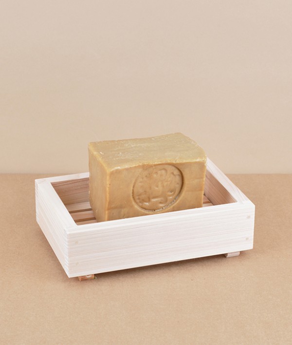 Hinoki cypress wooden soap dish