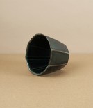 Hitohana Japanese Earthenware Cup & Saucer, Navy
