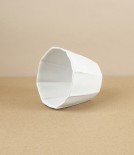 Hitohana Japanese Earthenware Cup & Saucer, White