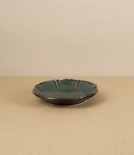 Hitohana Japanese Earthenware Cup & Saucer, Navy