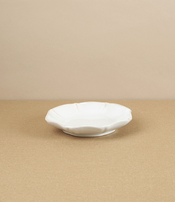 Hitohana Japanese Earthenware Cup & Saucer, White