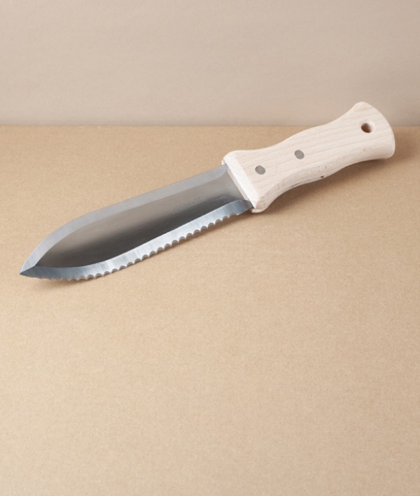 Hori Hori, Snow Beech, with Undyed Leather Sheath