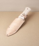 Hori Hori, Snow Beech, with Undyed Leather Sheath