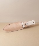 Hori Hori, Snow Beech, with Undyed Leather Sheath