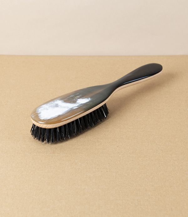 Hand Made Ox-Horn & Beechwood Hairbrush