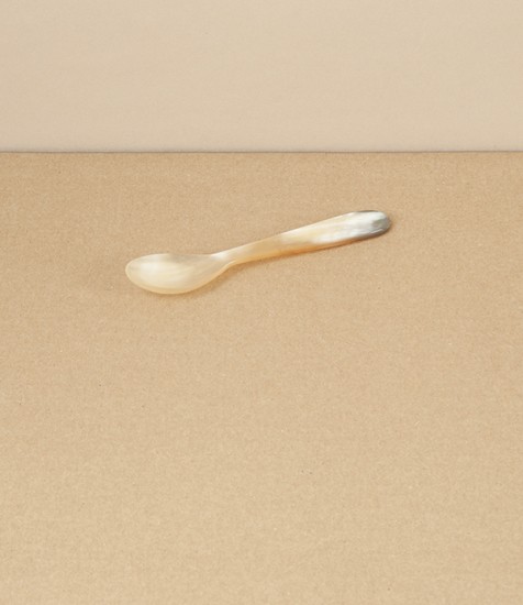 Hand Made Ox-Horn Egg or Baby Spoon