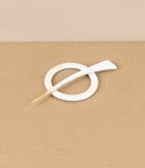 English Hand Made Natural Horn Scarf Clip