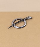 English Hand Made Natural Horn Scarf Clip