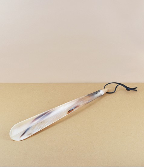 Hand Made Ox-Horn Shoe or Boot Horn, Long