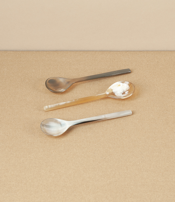 Hand Made Ox-Horn Yoghurt & Preserve Spoon
