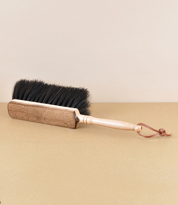 Hand made horsehair hand brush