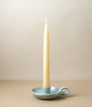 Simon Horton Candle Holder, Stoneware, Blue