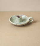 Simon Horton Candle Holder, Stoneware, Ash