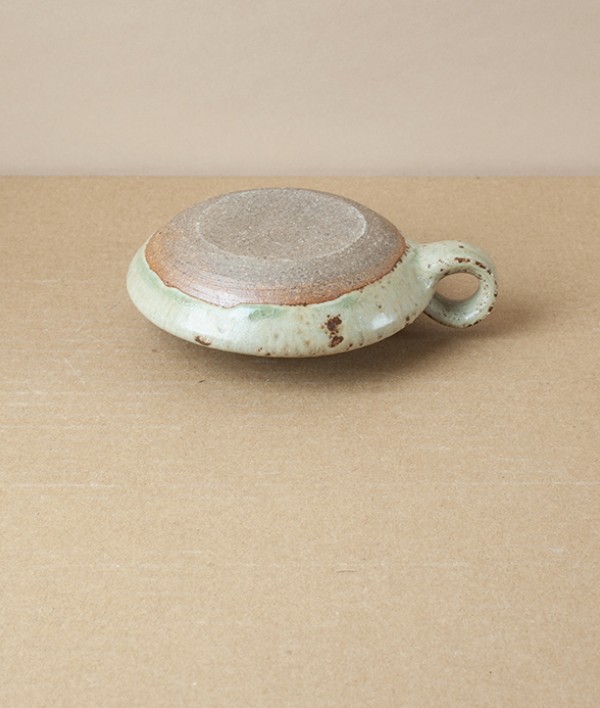 Simon Horton Candle Holder, Stoneware, Ash
