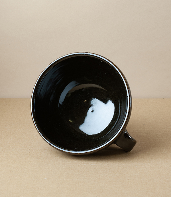 Simon Horton Stoneware Coffee Bowl, Tenmoku