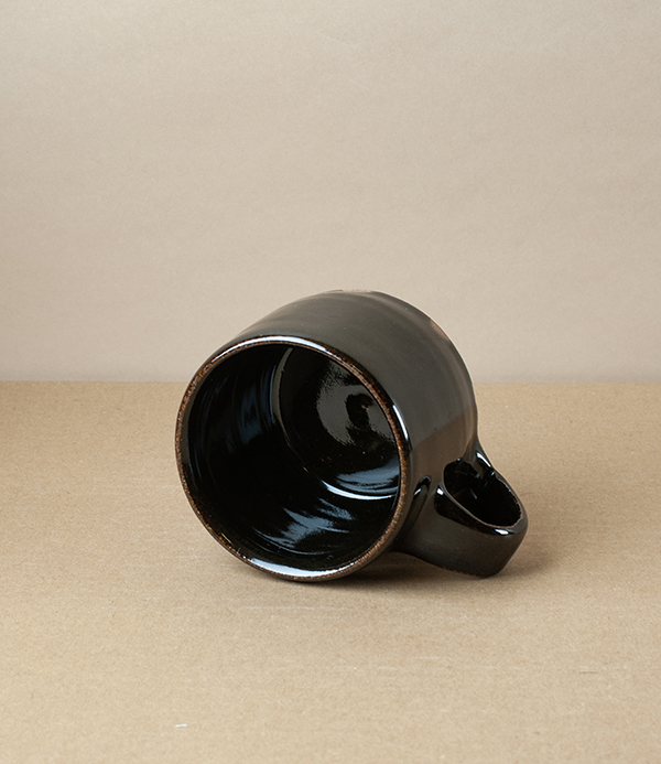 Simon Horton Stoneware Low Mug, Tenmoku