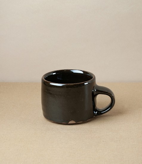 Simon Horton Stoneware Low Mug, Tenmoku