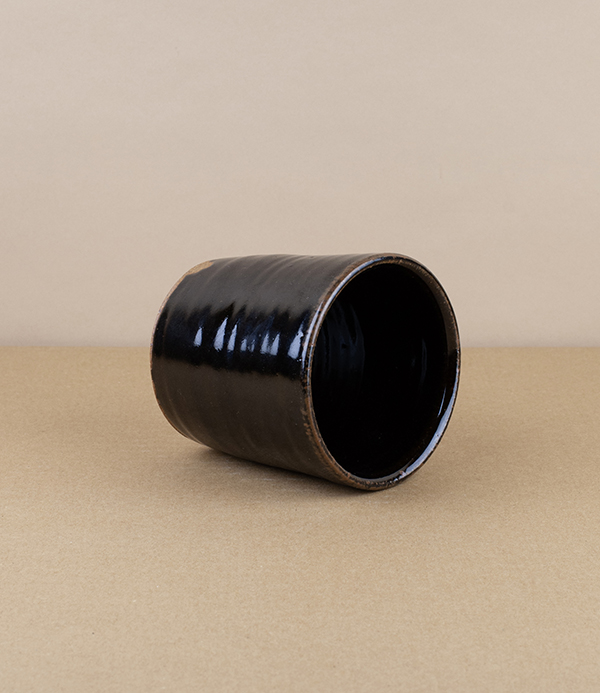 Simon Horton Tumbler, Stoneware, Tenmoku
