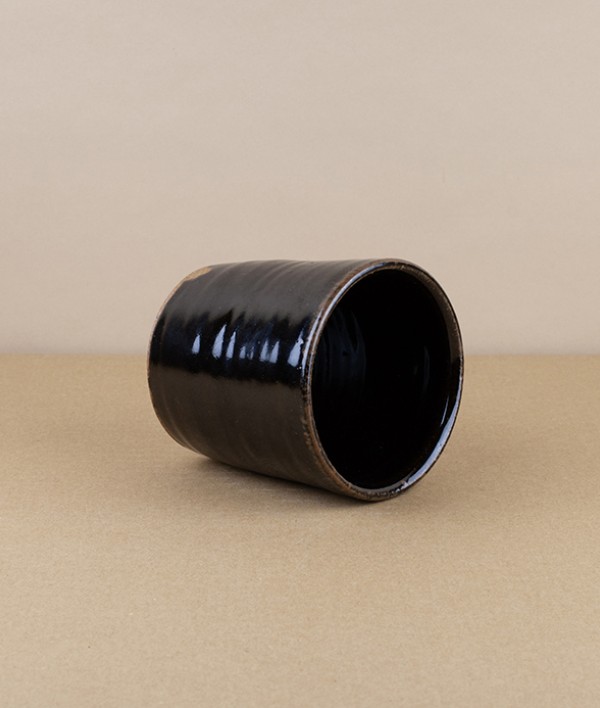 Simon Horton Tumbler, Stoneware, Tenmoku