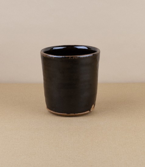 Simon Horton Tumbler, Stoneware, Tenmoku