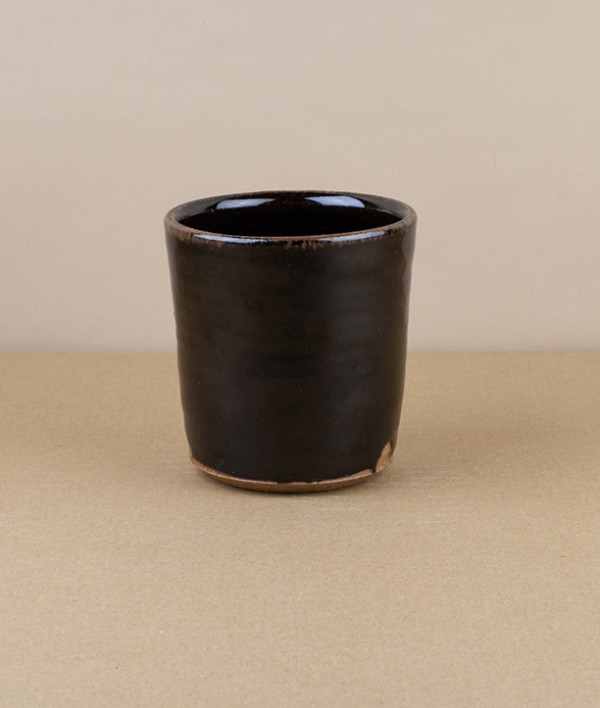 Simon Horton Tumbler, Stoneware, Tenmoku