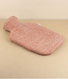 Finnish Wool Covered Hot Water Bottle, Cinnamon