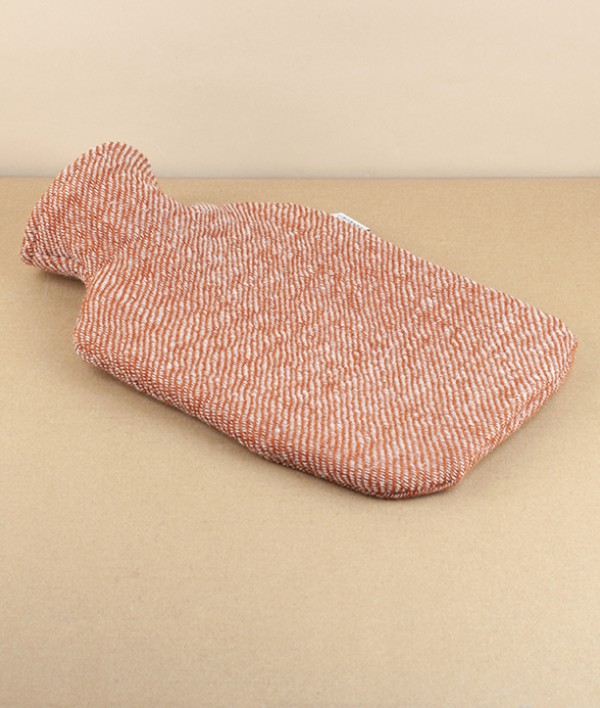 Finnish Wool Covered Hot Water Bottle, Cinnamon