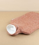 Finnish Wool Covered Hot Water Bottle, Cinnamon