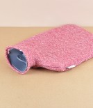 Finnish wool hot water bottle, Lingonberry