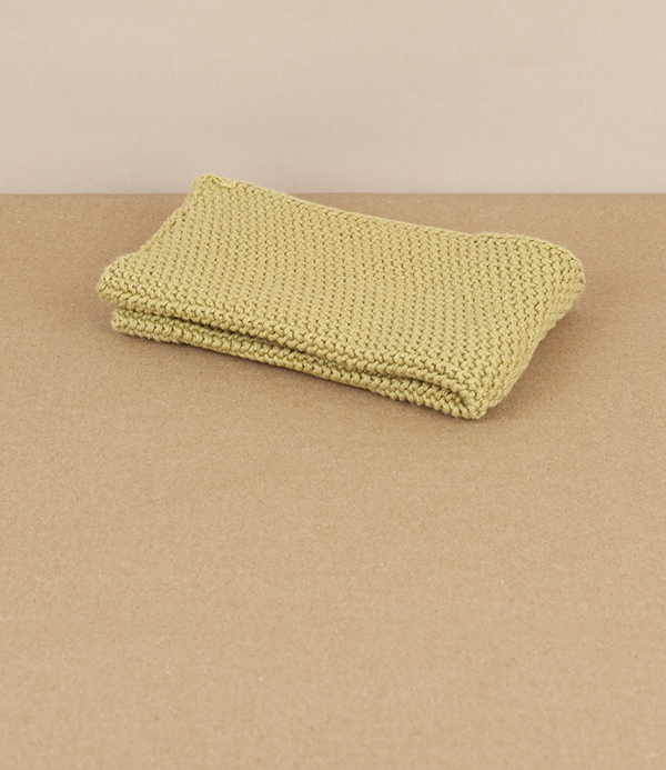 Knitted Household Cloth, Moss