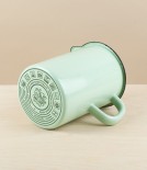 Hungarian Enamel Measuring Jug, Pistachio
