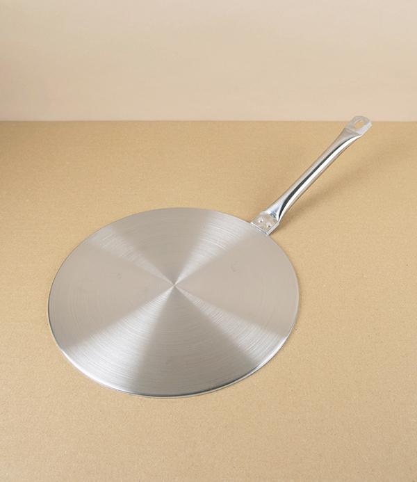 Three-Ply Stainless Steel Adaptor for Induction Hobs, 24cm
