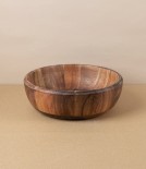 Spanish Serving or Pasta Bowl, Acacia Wood, 20cm 