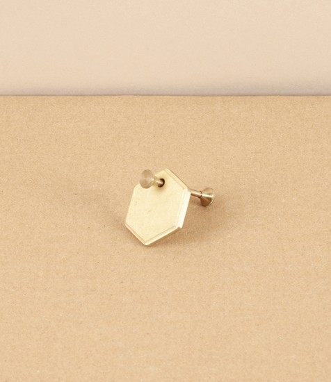 I-Hada Futagami Plate Key Ring, Hexagon