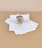 I-hada Sand Cast Brass Paper Weight, Rhombus