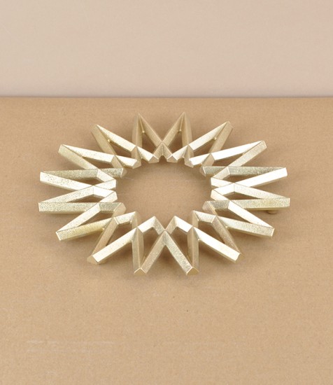 I-Hada Sand Cast brass trivet, Ginga / Galaxy
