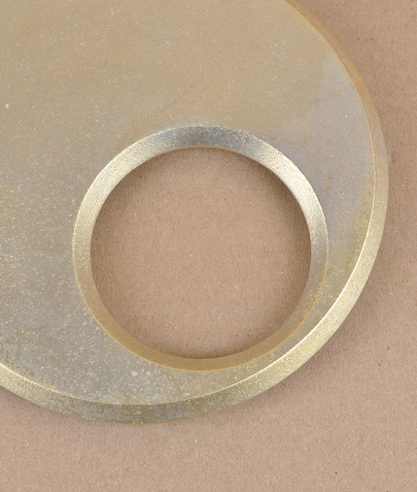 I-Hada Sand Cast brass trivet, Tsuki / Moon